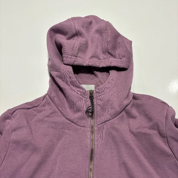 Columbia 1/4 Zip Quilted Hooded Jacket Womens Sz-Medium/ Outdoors - Picture 3 of 9